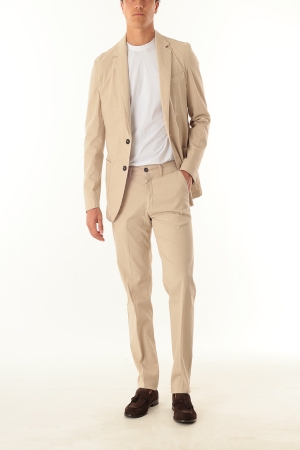 Giacca Old river uomo beige estiva in cotone e lino