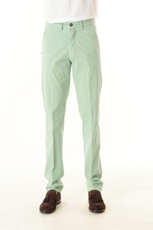 Pantaloni Old river uomo verde chiaro in misto lino