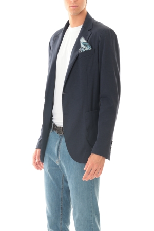 Giacca Old river uomo blu scuro D6 estiva slim fit