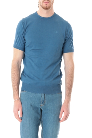 Tshirt Old river uomo avio in jersey di cotone