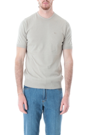 Tshirt Old river uomo beige in jersey di cotone