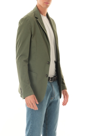 Giacca Old river uomo verde scuro Drop 6 estiva slim fit