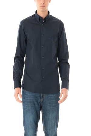 Camicia Old river uomo blu scuro in popeline button down
