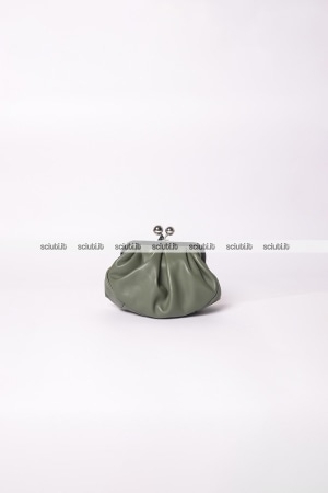 Borsa clutch Weekend Max Mara donna verde salvia Pasticcino Bag Small in montone