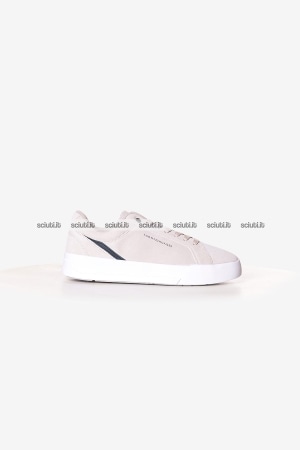 Scarpe Tommy Hilfiger uomo beige chiaro TH Court premium suede