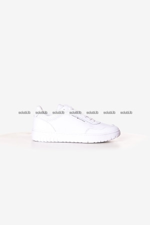 Scarpe Tommy Hilfiger uomo bianche in pelle TH basket core