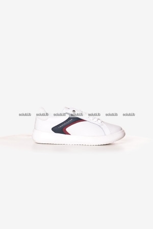 Scarpe Tommy Hilfiger uomo bianche in pelle TH modern lightcup