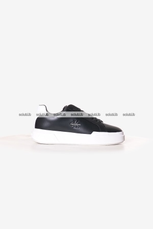 Scarpe Calvin Klein uomo nere chunky in pelle