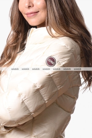 Piumino Colmar donna bianco panna pesante Icon con cappuccio