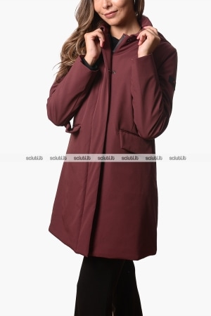 Trench Peuterey donna bordeaux Telia Ta 02 slim