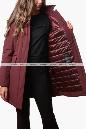 Trench Peuterey donna bordeaux Telia Ta 02 slim