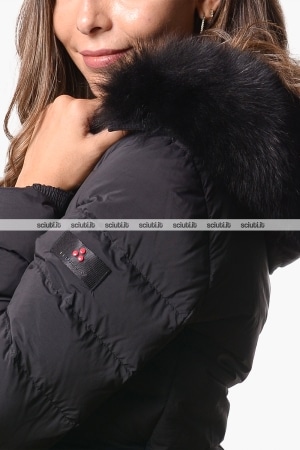 Piumino Peuterey donna grigio scuro Turmalet ml 06 fur