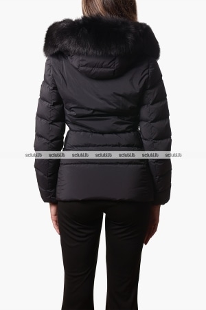 Piumino Peuterey donna grigio scuro Turmalet ml 06 fur