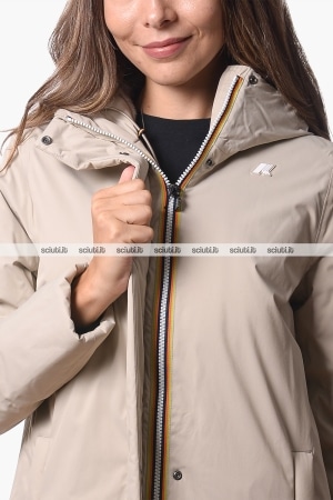 Giubbotto Kway donna beige Sophie Twill Soft Beaver
