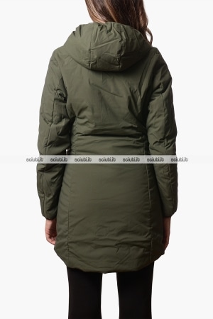 Giubbotto Kway donna blu scuro verde reversibile Denise st warm double