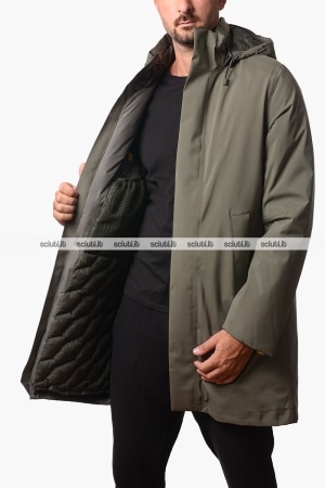 Giubbotto Kway uomo verde scuro Thomal Bonded padded