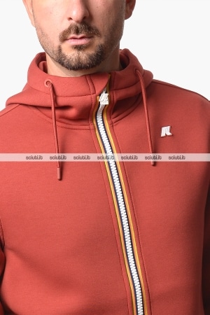 Felpa Kway uomo rossa Rainer spacer