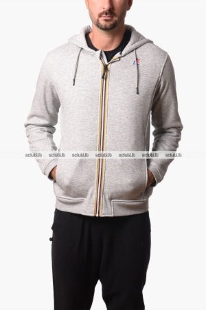 Felpa Kway uomo grigio melange Prosper Brushed pc