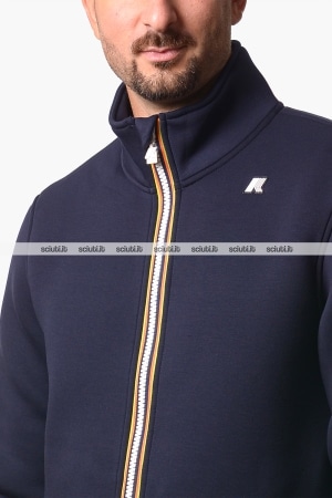 Felpa Kway uomo blu scuro Finn spacer