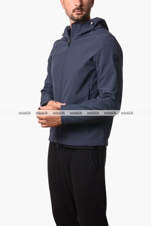 Giubbotto Colmar uomo blu scuro leggero impermeabile in softshell