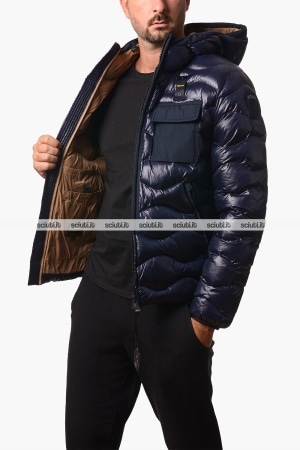 Giubbotto Blauer uomo blu scuro imbottito in ovatta Bryant