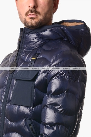 Giubbotto Blauer uomo blu scuro imbottito in ovatta Bryant