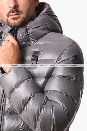 Giubbotto Blauer uomo grigio imbottitura in ovatta Adams