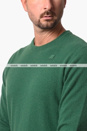 Maglione Kway uomo verde Sebastien fleece stich
