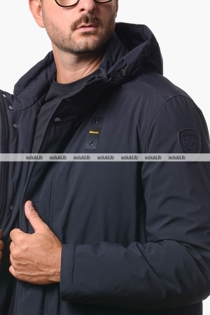 Parka Blauer uomo blu scuro pesante in piuma Chester