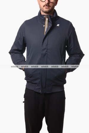 Bomber Kway uomo blu scuro Amaury twill marmotta
