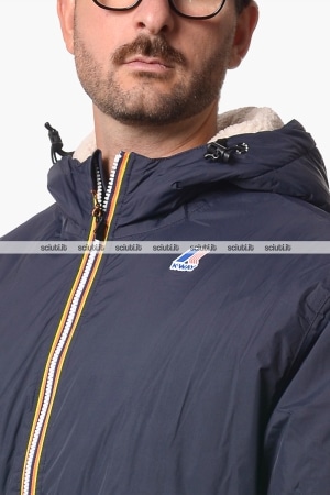 Cappotto Kway uomo blu scuro Le Vrai 4.0 Eiffel east orsetto