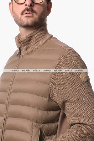 Giubbotto Colmar uomo beige scuro ibrido senza cappuccio