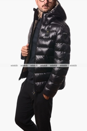 Giubbotto Blauer uomo nero imbottitura in ovatta Adams