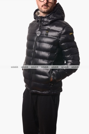 Giubbotto Blauer uomo nero leggero imbottitura ovatta Charles