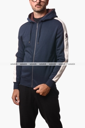 Felpa Colmar uomo blu scuro Heritage con cappuccio