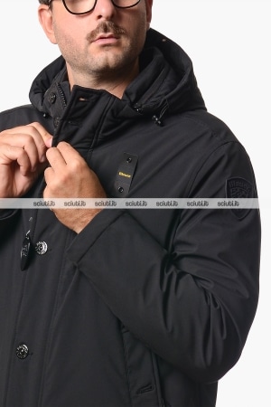 Parka Blauer uomo nero pesante in piuma Chester