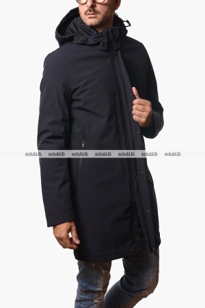 Cappotto Peuterey uomo blu scuro Albali kpr grs 03