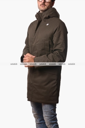 Parka Kway uomo marrone Jarno twill marmotta