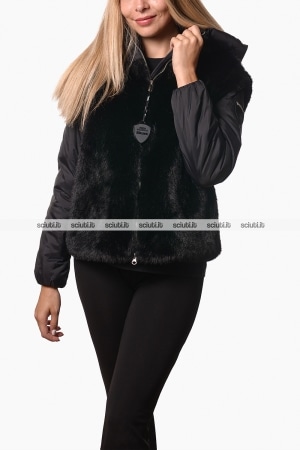 Giubbotto Blauer donna nero ibrido 2 in 1 Juniper