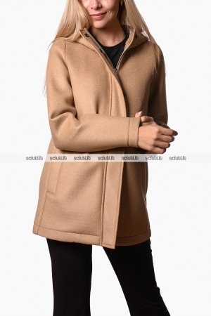 Cappotto Colmar donna beige in panno di lana