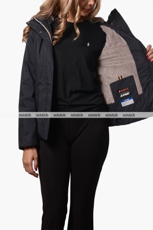 Giubbotto Kway donna nero Lil twill soft beaver