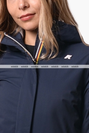 Giubbotto Kway donna blu scuro Lil twill soft beaver