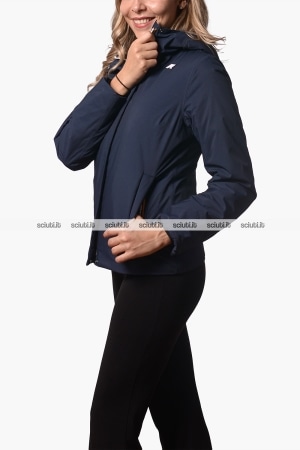 Giubbotto Kway donna blu scuro Lil twill soft beaver