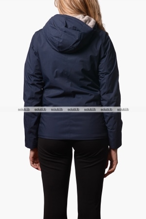 Giubbotto Kway donna blu scuro Lil twill soft beaver