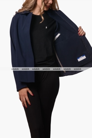 Giubbotto Kway donna blu scuro Bleizou bonded