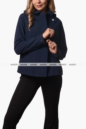 Giubbotto Kway donna blu scuro Bleizou bonded