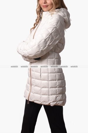 Giubbotto Kway donna nero bianco reversibile Denise st thermo double