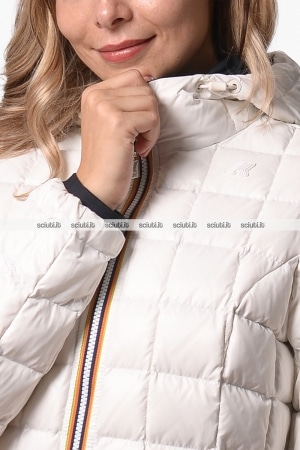 Giubbotto Kway donna nero bianco reversibile Denise st thermo double