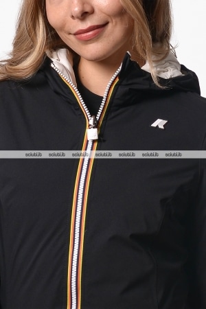 Giubbotto Kway donna nero bianco reversibile Denise st thermo double