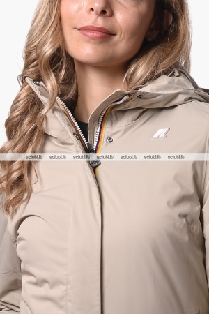 Giubbotto Kway donna beige Lil twill soft beaver